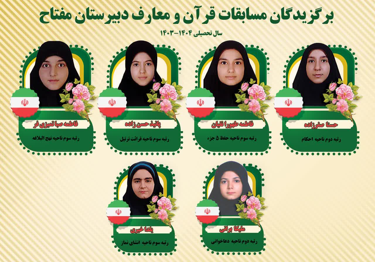 برگزیدگان مسابقات قرانی 403